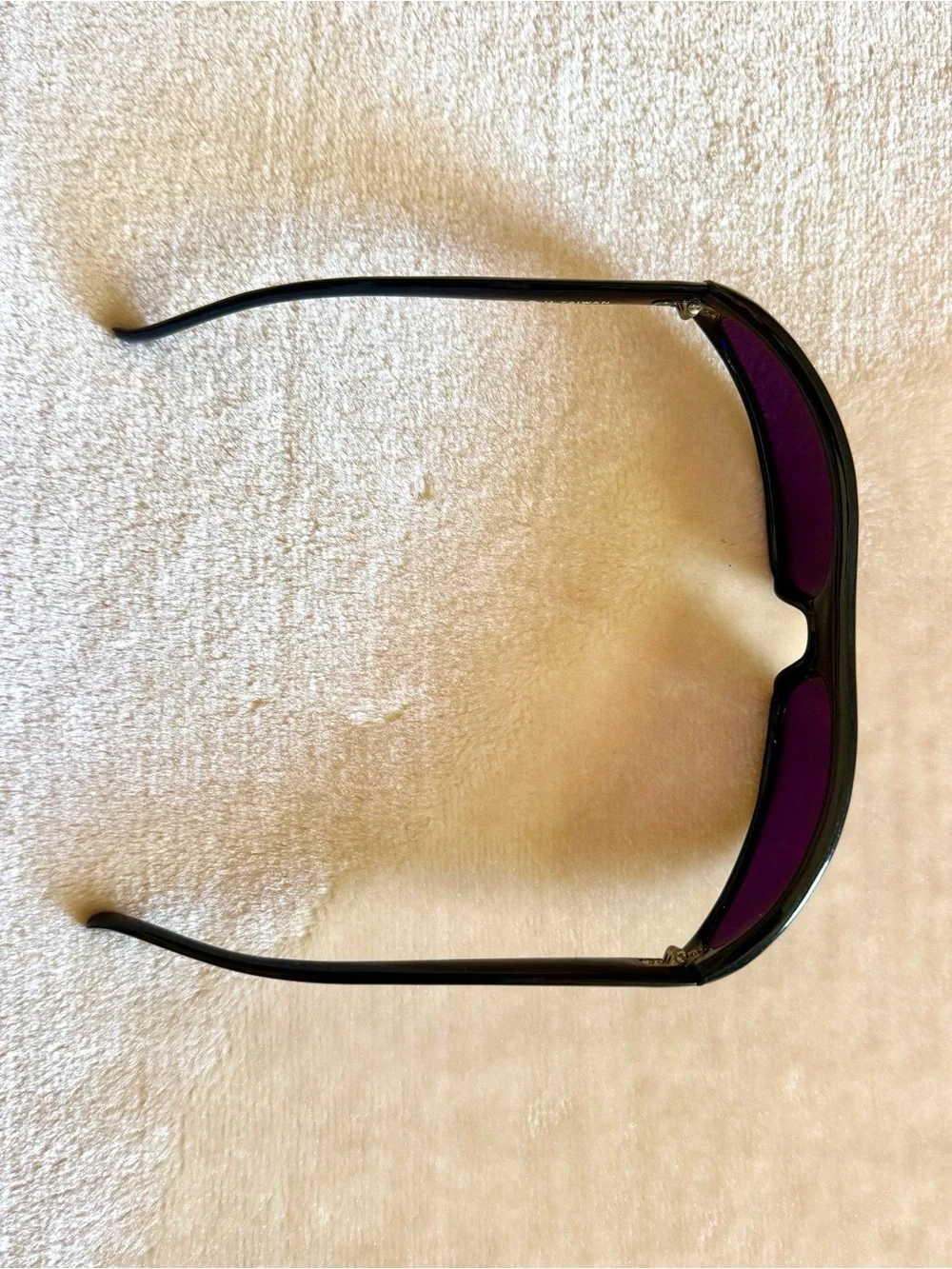 Vintage 90’s Black Matrix Sunglasses With Purple Frames